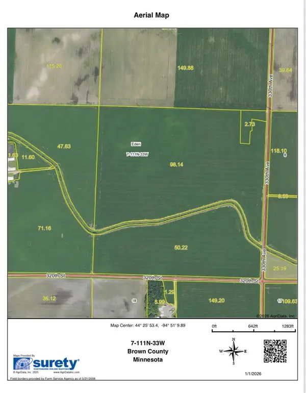160 Acres Farmland Section 7 BRK, Morgan, MN 56266