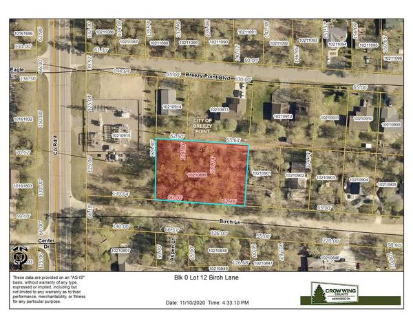Lot 21 B0 Birch LN,  Breezy Point,  MN 56472