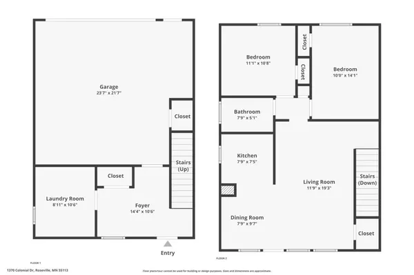 1370 Colonial DR, Roseville, MN 55113