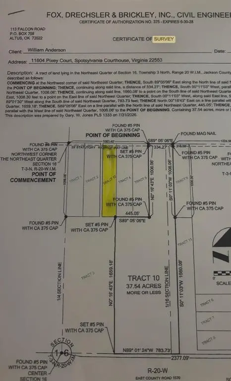 Address not disclosed, Blair, OK 73526