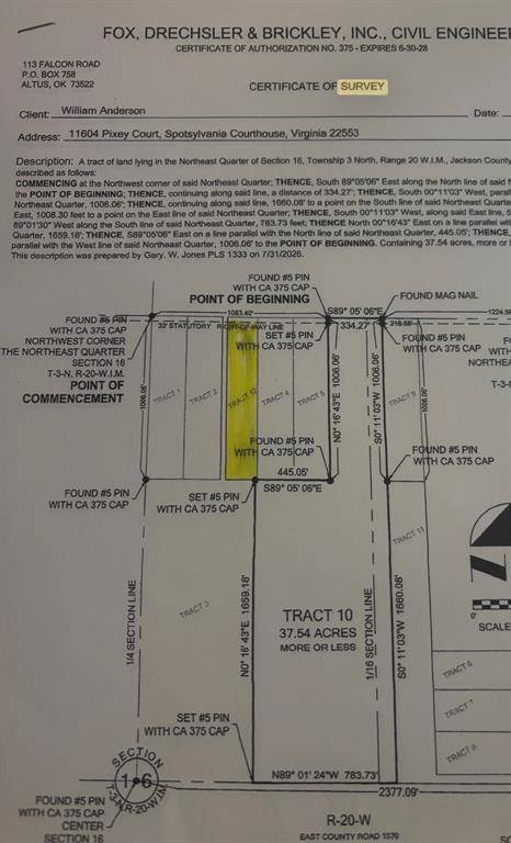 Address not disclosed, Blair, OK 73526