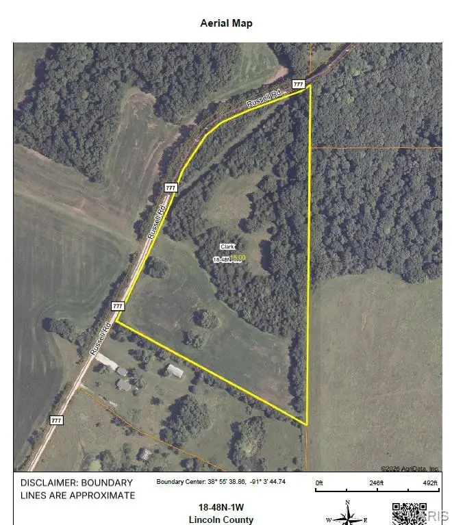 0 Russell Rd. (Tract 4 - 15+/- Acres), Troy, MO 63379