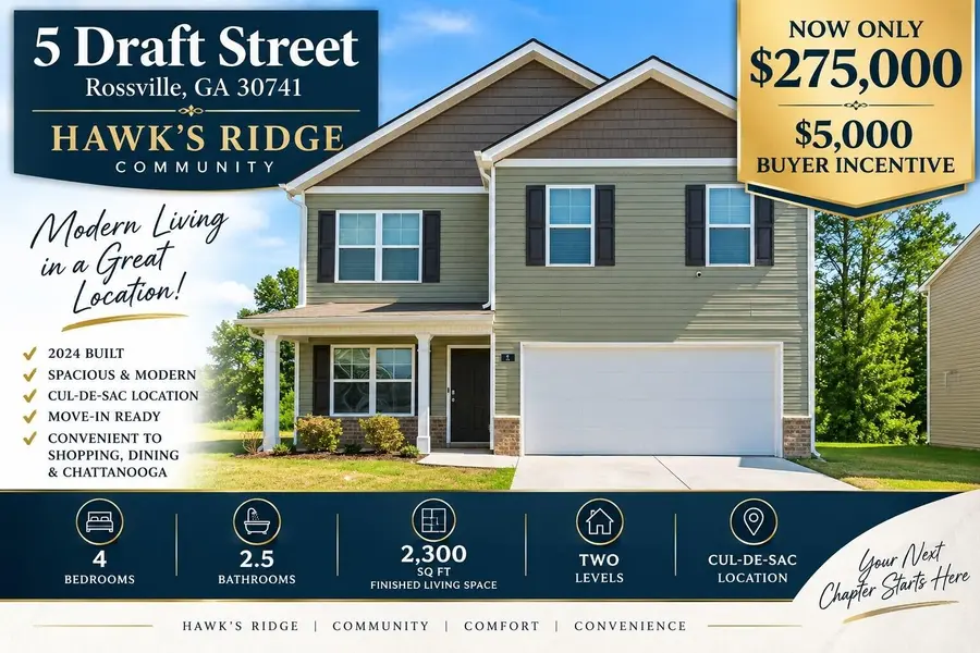 5 Draft Street, Rossville, GA 30741
