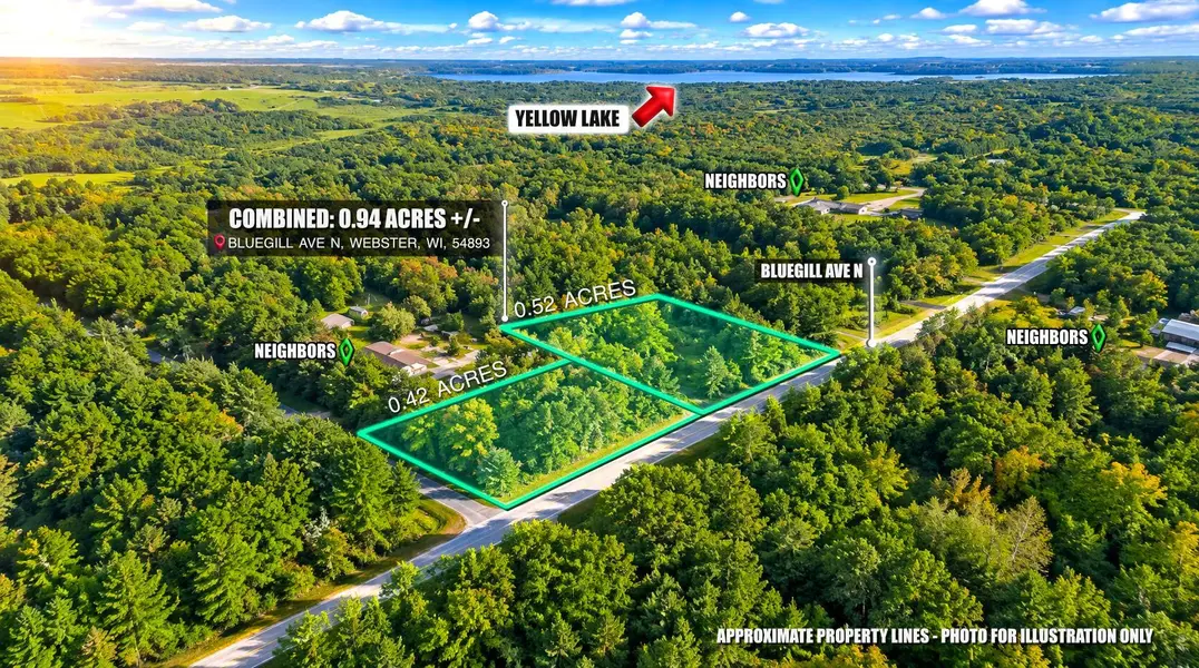 Lot 1 & 2 Bluegill AVE N, Webster, WI 54893