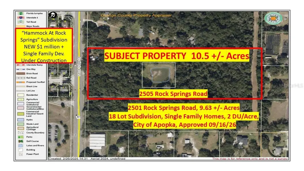 2505 ROCK SPRINGS RD, Apopka, FL 32712