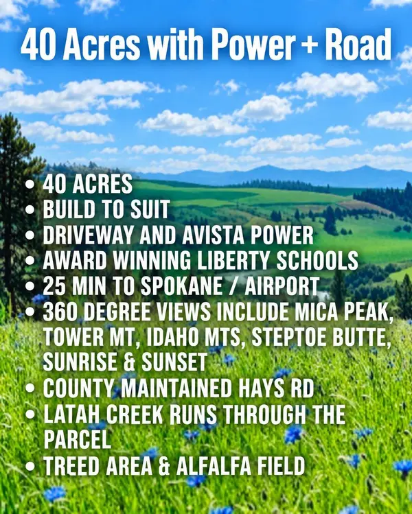 40 Acres 11900 Hays Rd #Lot A - Parcel 9030, Spangle, WA 99031