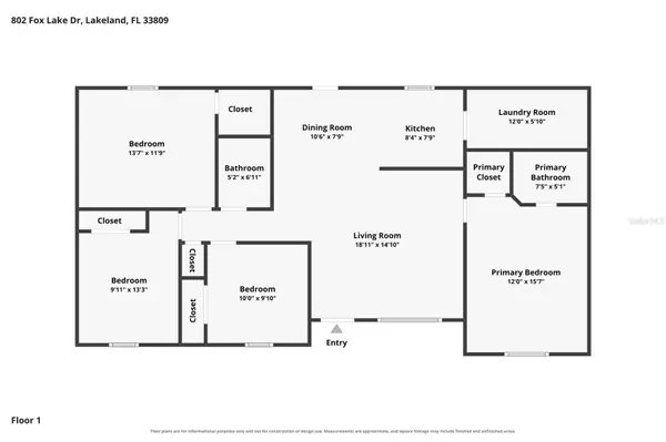 802 FOX LAKE DR, Lakeland, FL 33809