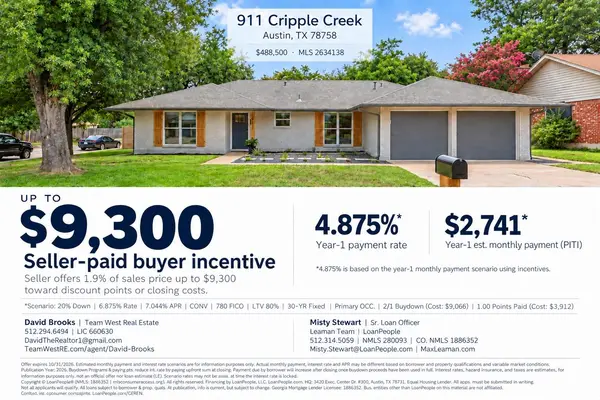 911 Cripple Creek DR, Austin, TX 78758