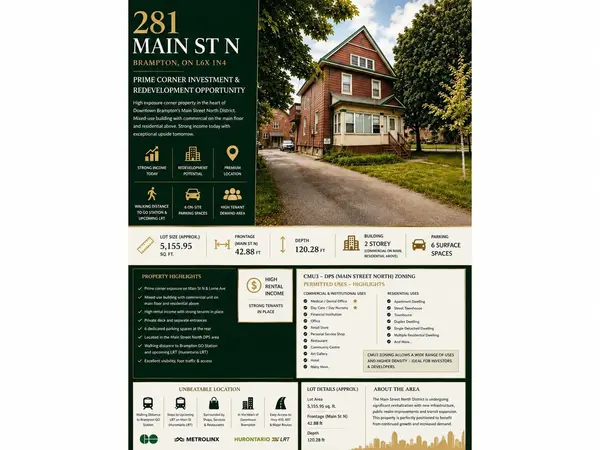 281 Main ST N, Brampton, ON L6X 1N4