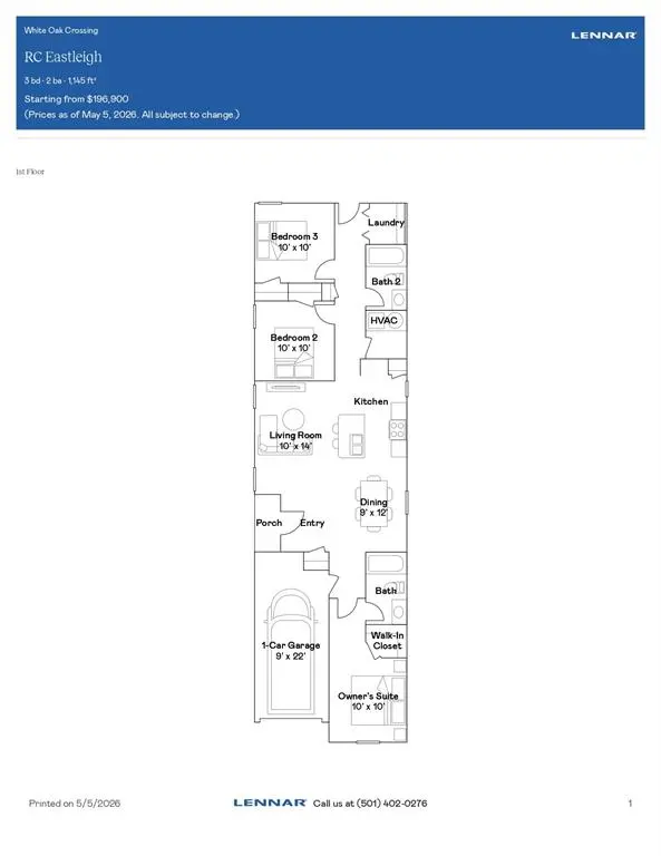 3432 Little Creek DR, Mustang, OK 73064