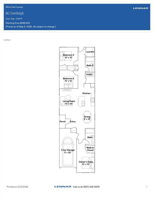 3432 Little Creek DR, Mustang, OK 73064