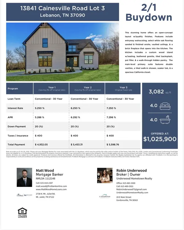 13841 Cainsville Rd, Lebanon, TN 37090