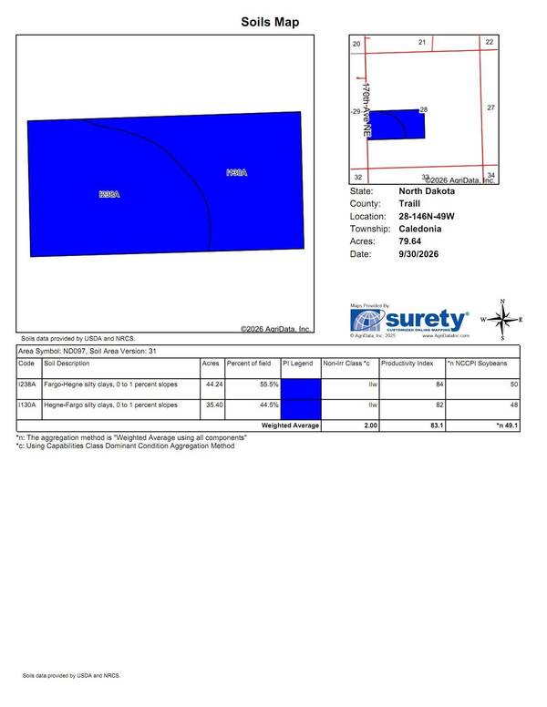 00 rural, Hillsboro, ND 58045