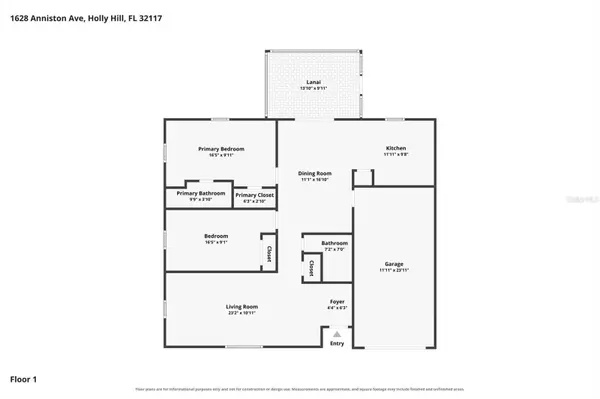 1628 ANNISTON AVE, Holly Hill, FL 32117