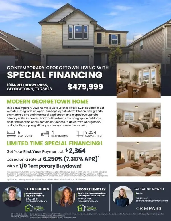 1904 Red Berry PASS, Georgetown, TX 78628