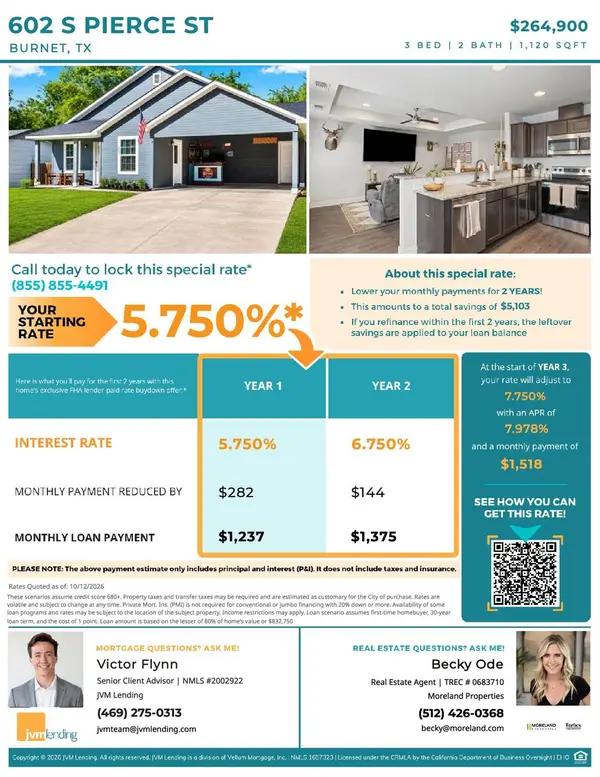602 S Pierce ST, Burnet, TX 78611