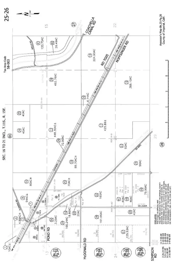 Imperial, CA 92251,0 Por E2 Sec 16 11-15 120.75Ac AVE