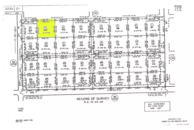 Antelope Acres, CA 93536,0 Vac/Ave C12/ Vic 89 Stw
