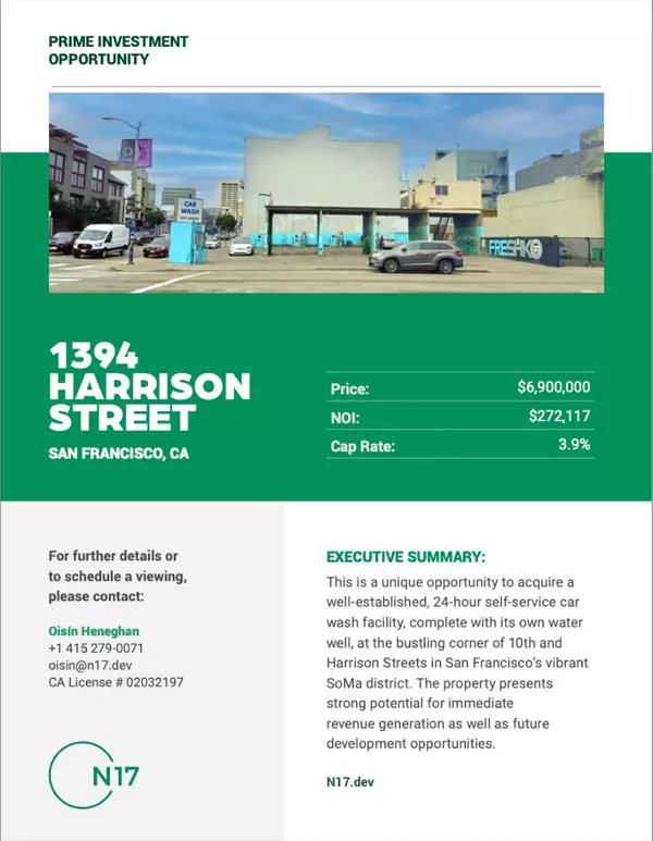 San Francisco, CA 94103,1394 Harrison Street