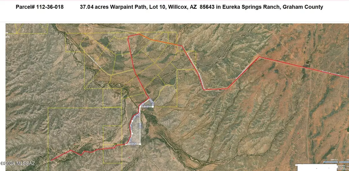 37.04ac Warpaint Path #10, Willcox, AZ 85643