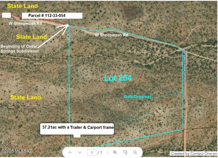 37.21ac W Sheepwash Road #254, Willcox, AZ 85643