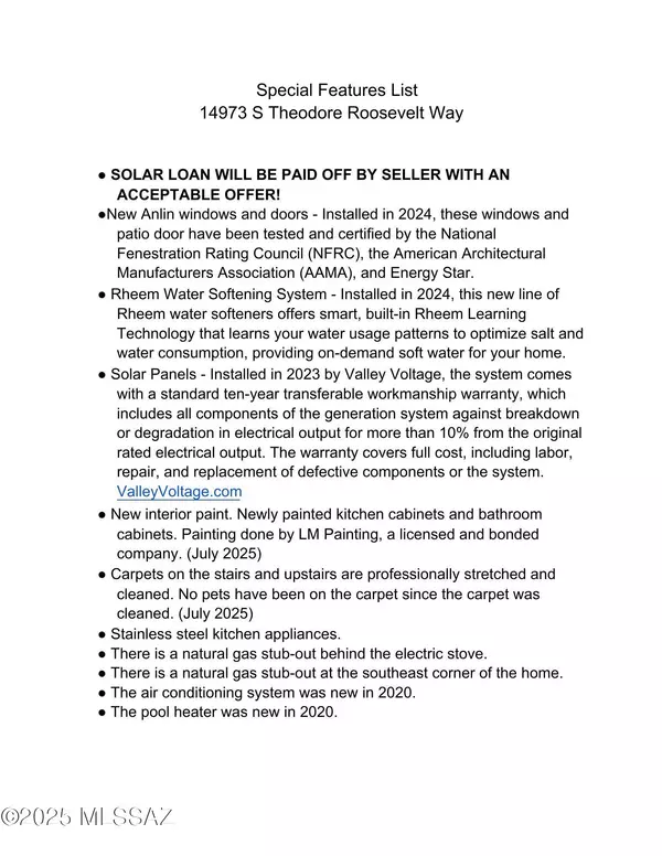 Sahuarita, AZ 85629,14973 S Theodore Roosevelt Way