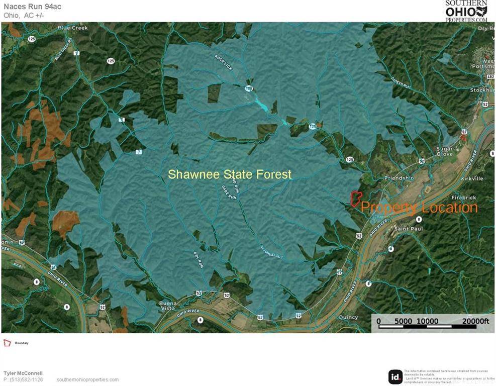 Nile Twp, OH 45684,94 acres Naces Run Road