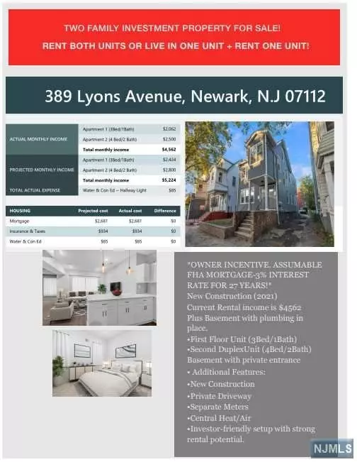 389 Lyons AVE, Newark, NJ 07112