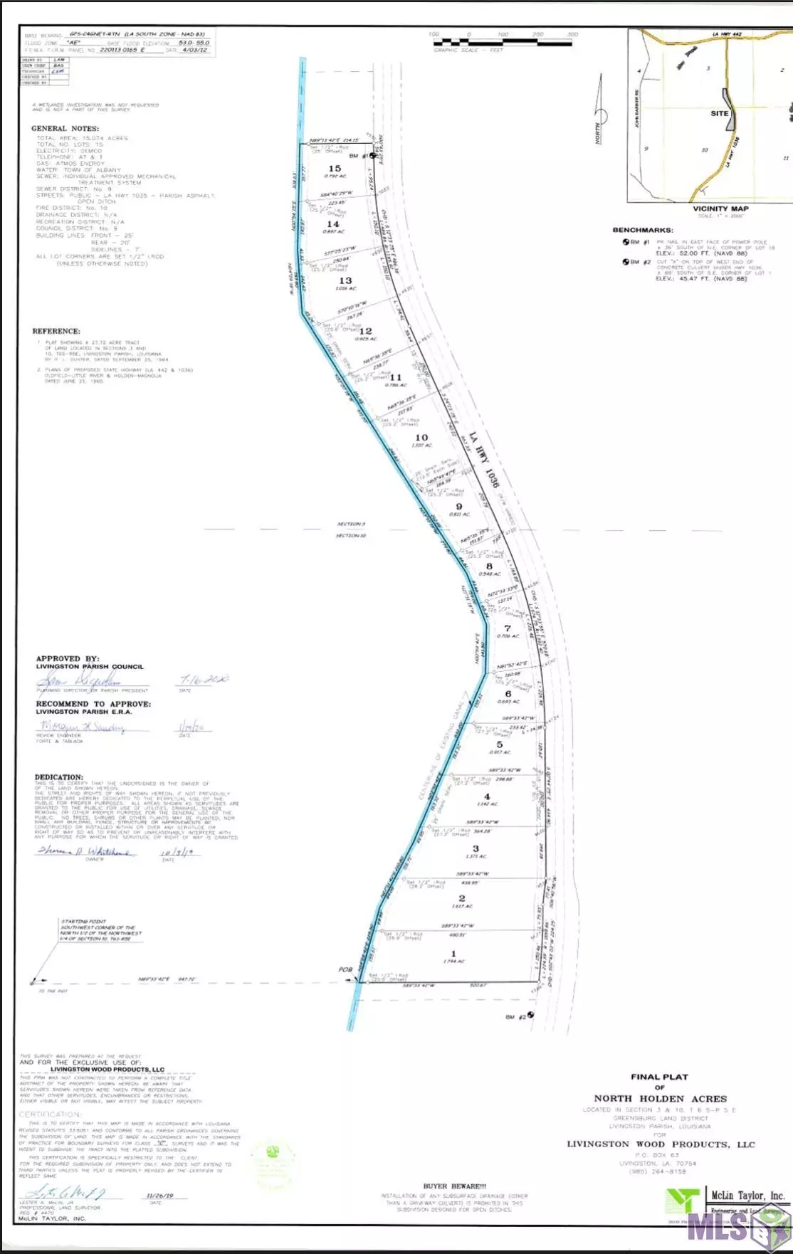 Holden, LA 70774,Lot 6 LA HWY 1036