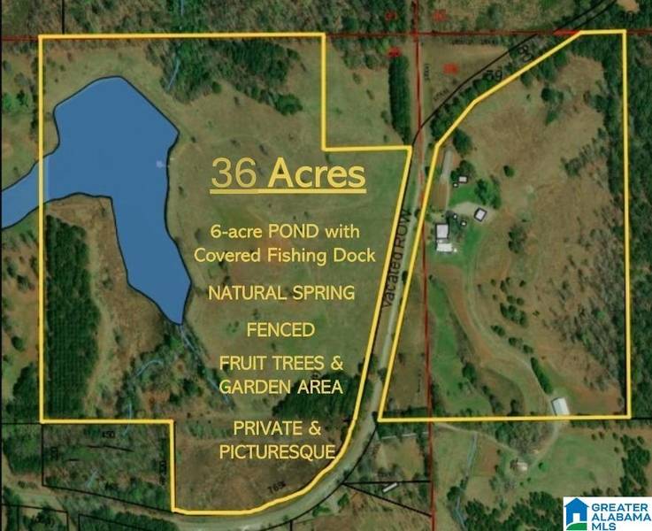 36 acres COUNTY ROAD 120 #38A, Rockford, AL 35136