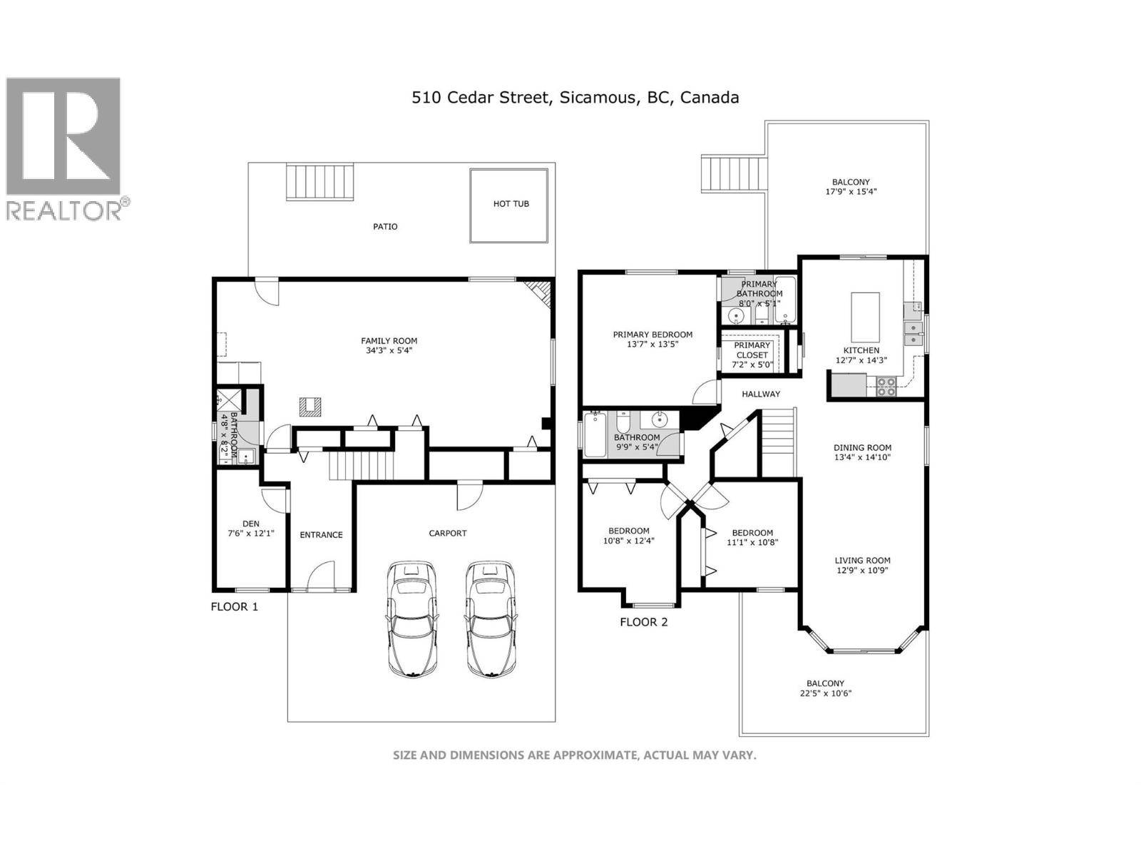 Sicamous, BC V0E2V0,510 Cedar Street