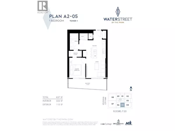Kelowna, BC V1Y6H9,238 Leon AVE #1505