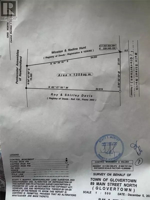 Glovertown, NL A0G2L0,89 Main Street N