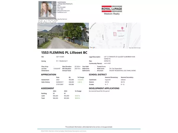 1553 FLEMING Place, Lillooet, BC V0K1V0