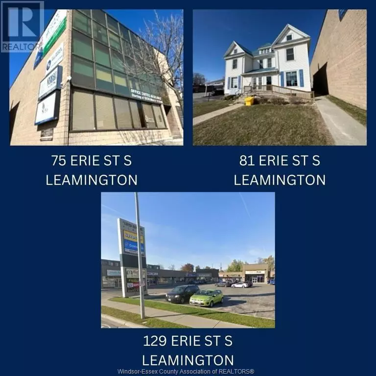 Leamington, ON N8H3B5,75-81 & 129 Erie STREET South