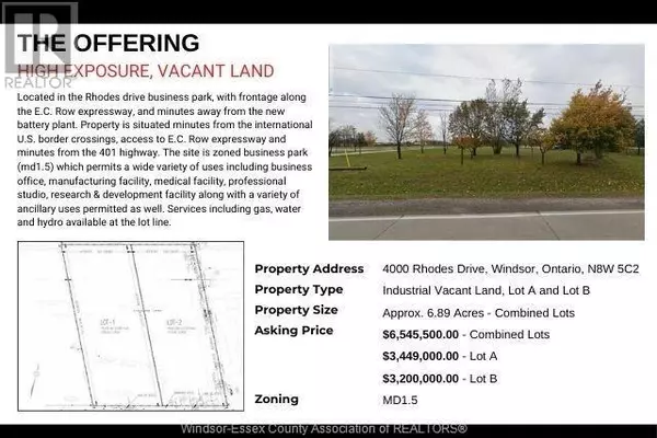Windsor, ON N8W5C2,4000 RHODES DR #LOT B