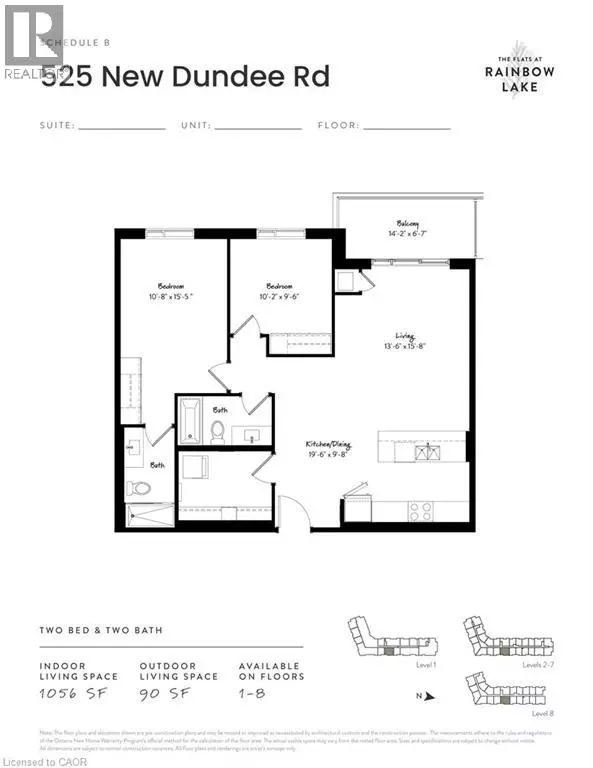 Kitchener, ON N2P1L1,525 NEW DUNDEE RD #715