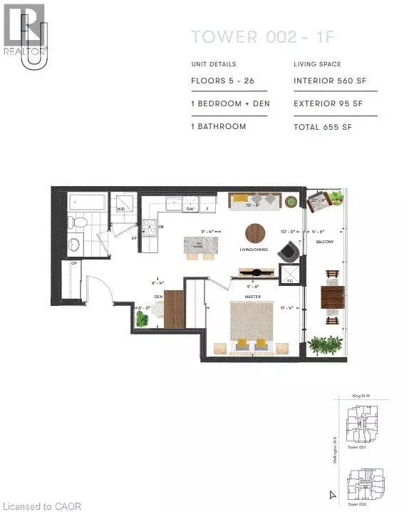 Kitchener, ON N2G0E4,15 WELLINGTON ST South #601