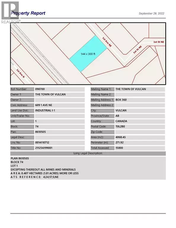 Vulcan, AB T0L2B0,619 1 Avenue NE