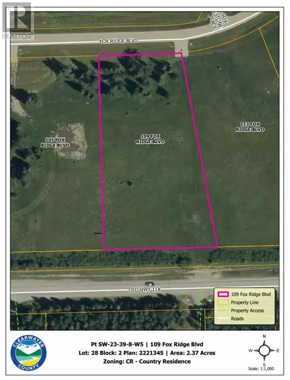 Rural Clearwater County, AB T4T2A4,109 Fox Ridge Boulevard