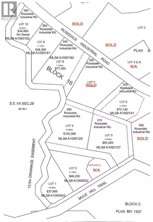 Drumheller, AB T0J0Y0,LOT 3 390 1 STREET NORTH Road