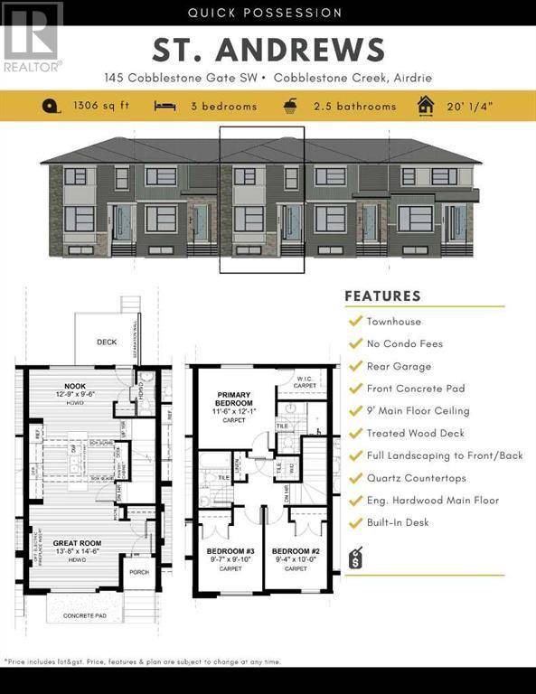 Airdrie, AB T4B4Z9,145 Cobblestone Gate SW