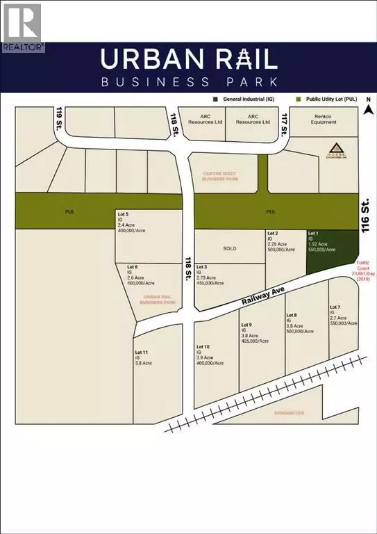 Lot 1, 11602 Railway Avenue, Grande Prairie, AB T8W0C7