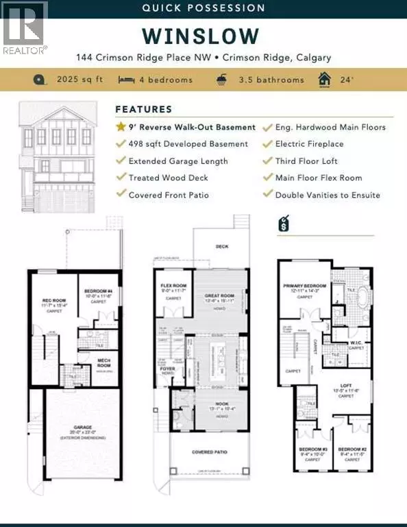 Calgary, AB T3L0K4,144 Crimson Ridge Place NW