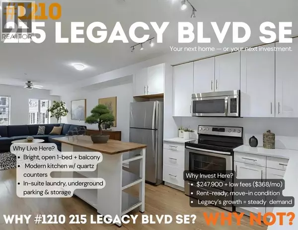 Calgary, AB T2X3Z5,1210, 215 Legacy Boulevard SE