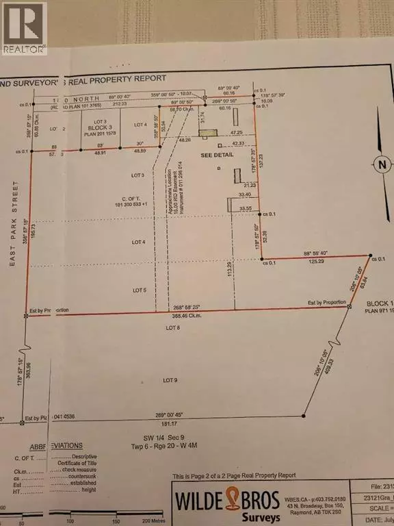 Raymond, AB T0K2S0,595E 100 N