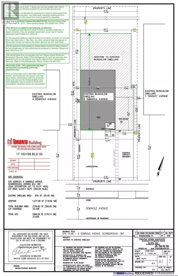 Toronto (bendale), ON M1J1M9,6 SEMINOLE AVENUE