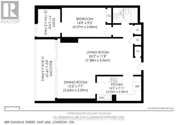 London East (east K), ON N6B3L5,389 Dundas ST #604