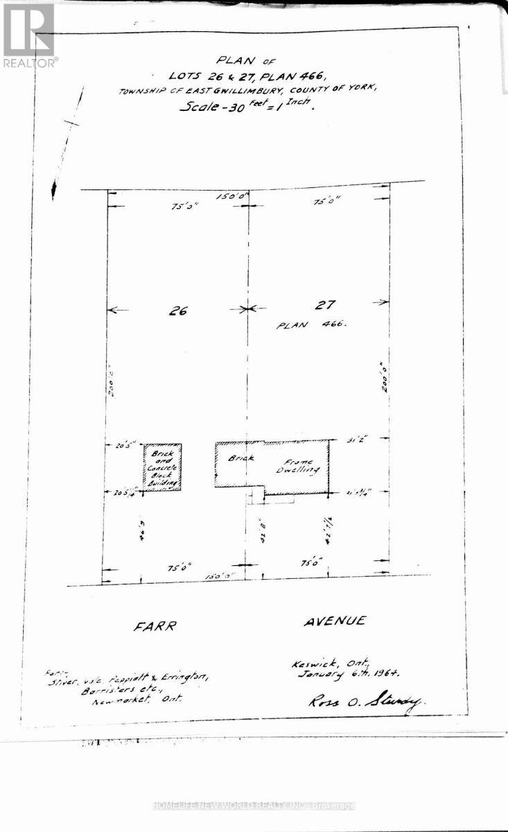 East Gwillimbury (sharon), ON L0G1V0,66 FARR AVENUE