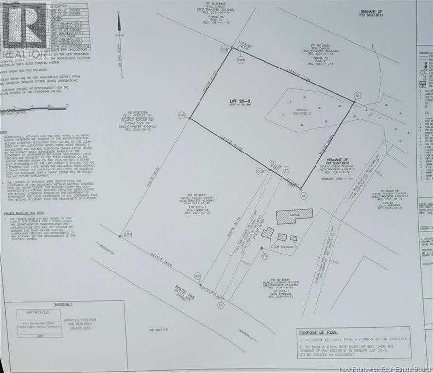 Lot 25-2 105 Route, Maugerville, NB E3A8N3
